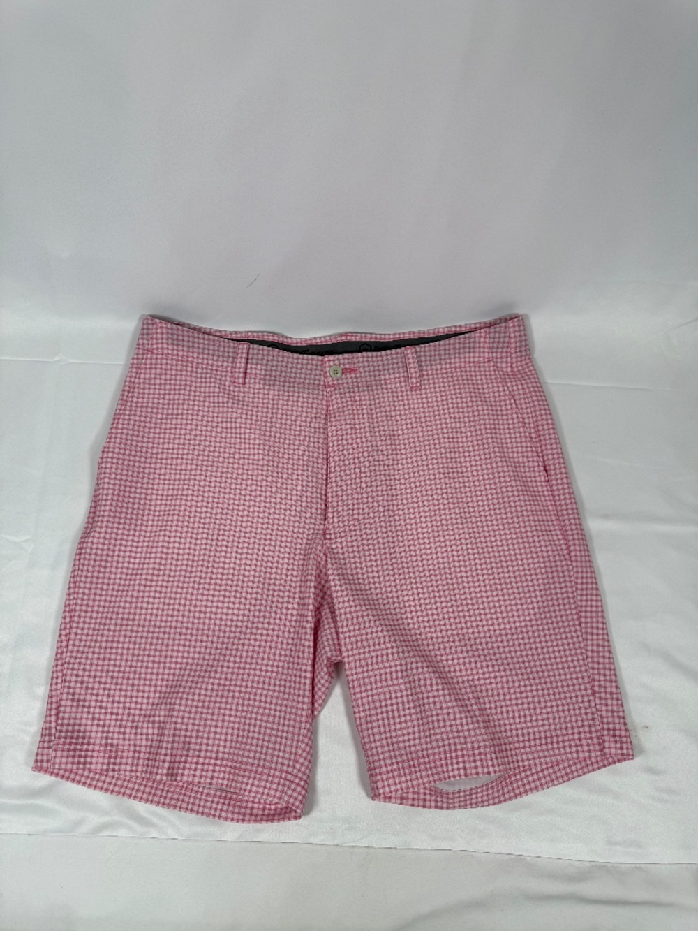 ProTour Pink Check Golf Shorts Country Club Prep Size 36